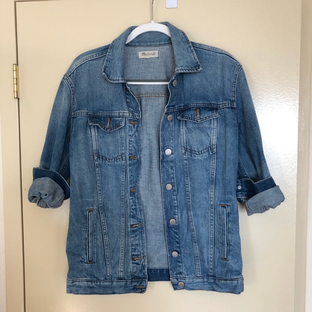 Madewell Oversized Jean Jacket Capstone wash sz XS